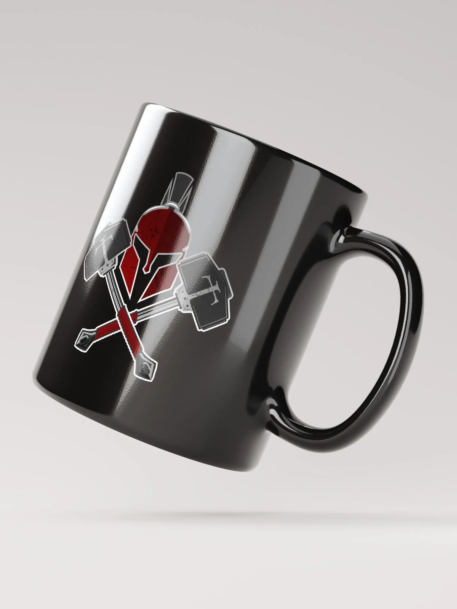 Black Mug: Helmet Logo product image (4)