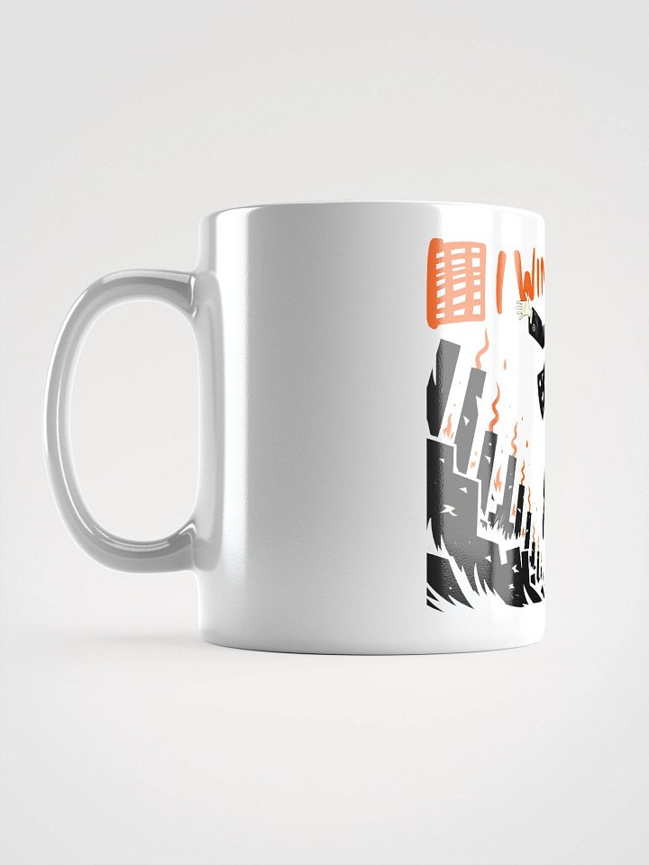 I Win Flame Art Print – Bold Triumphant Glossy Mug product image (1)