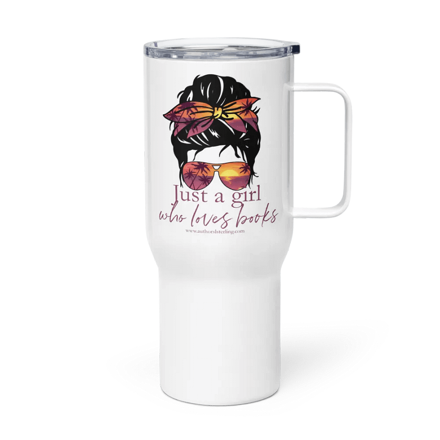Just a girl who loves books, travel mug product image (3)