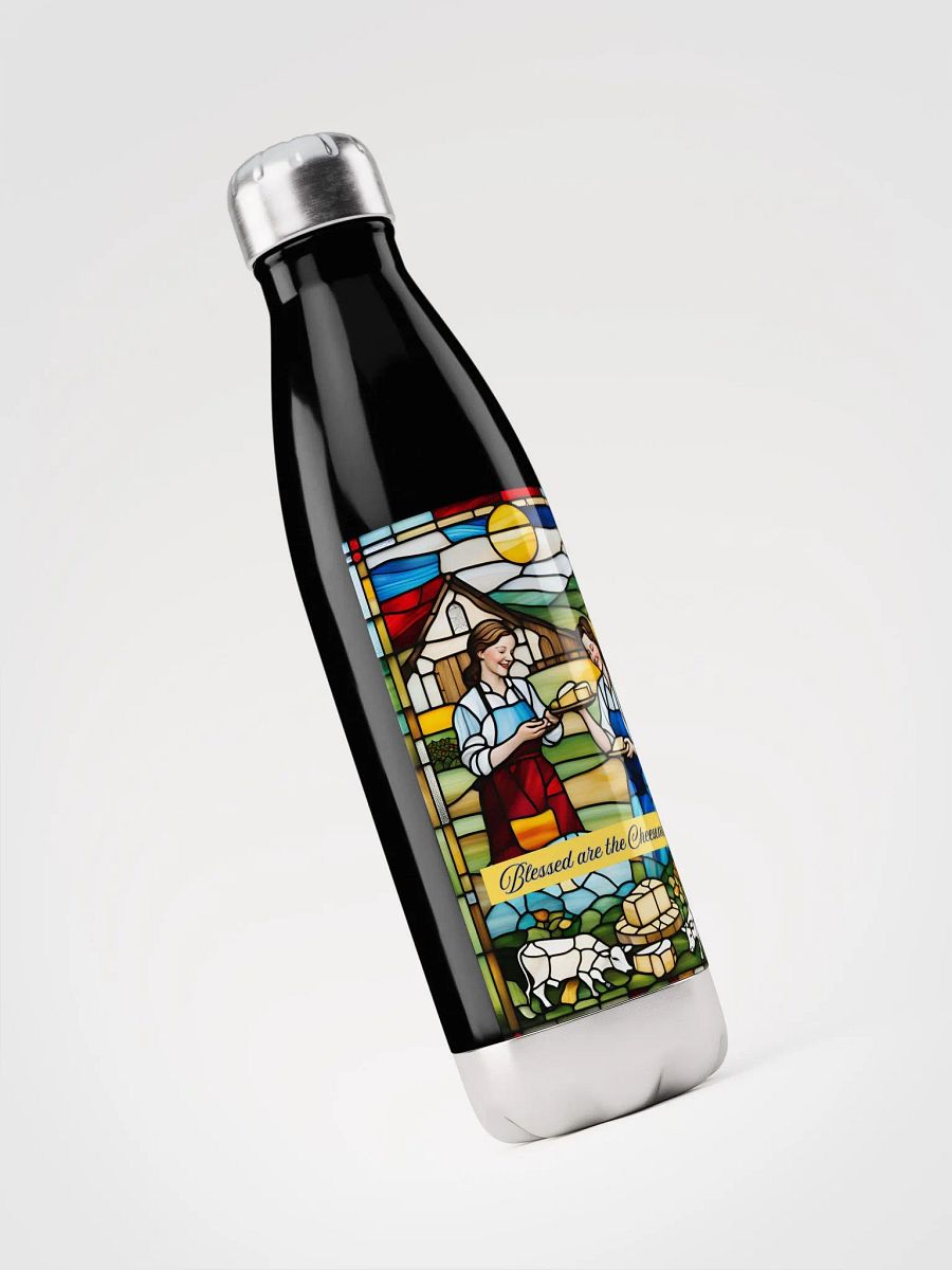 Blessed are the Cheesemakers 17oz Stainless Steel Water Bottle #04 product image (5)