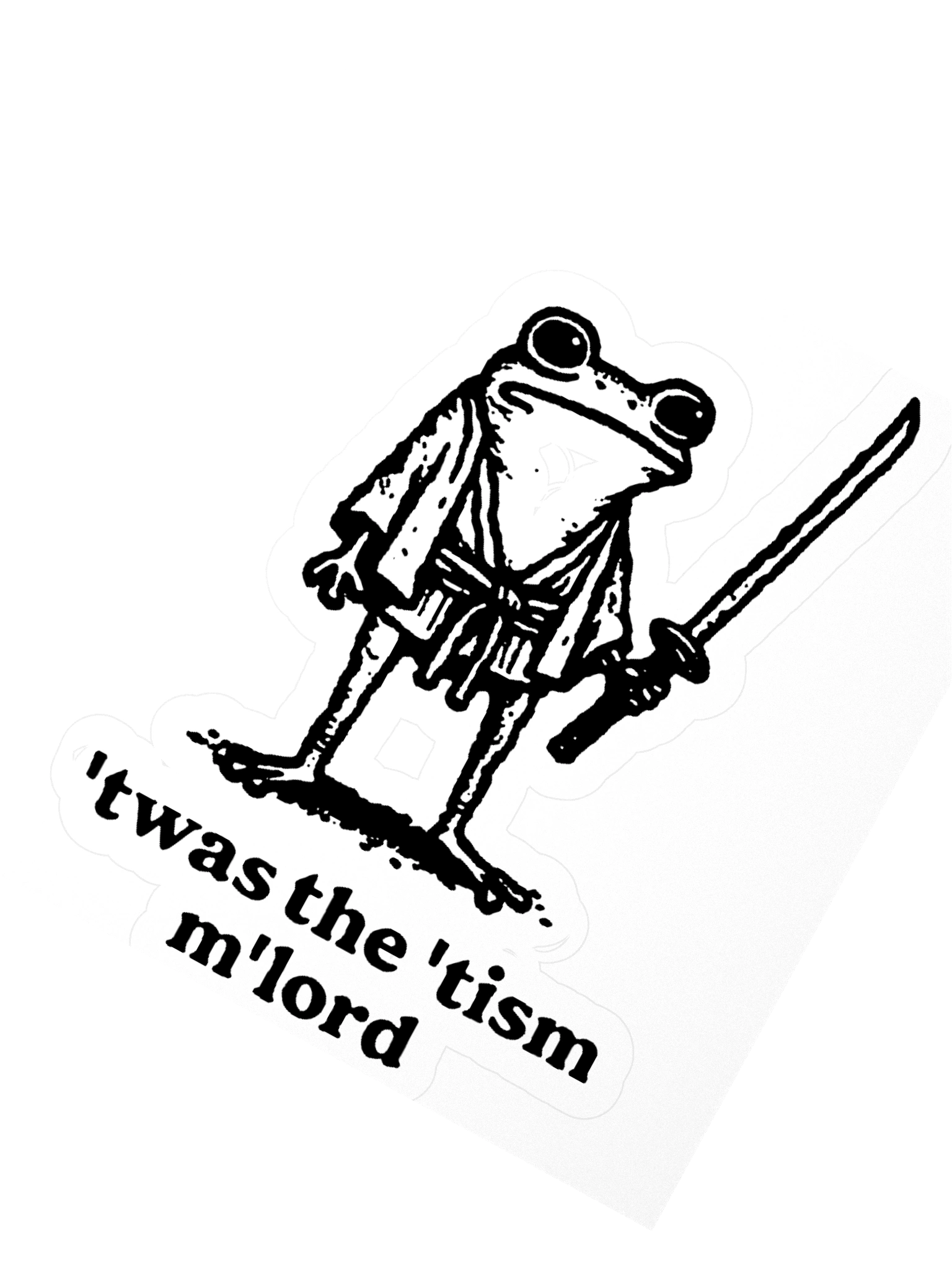 'Twas The 'Tism M'lord Sticker product image (2)