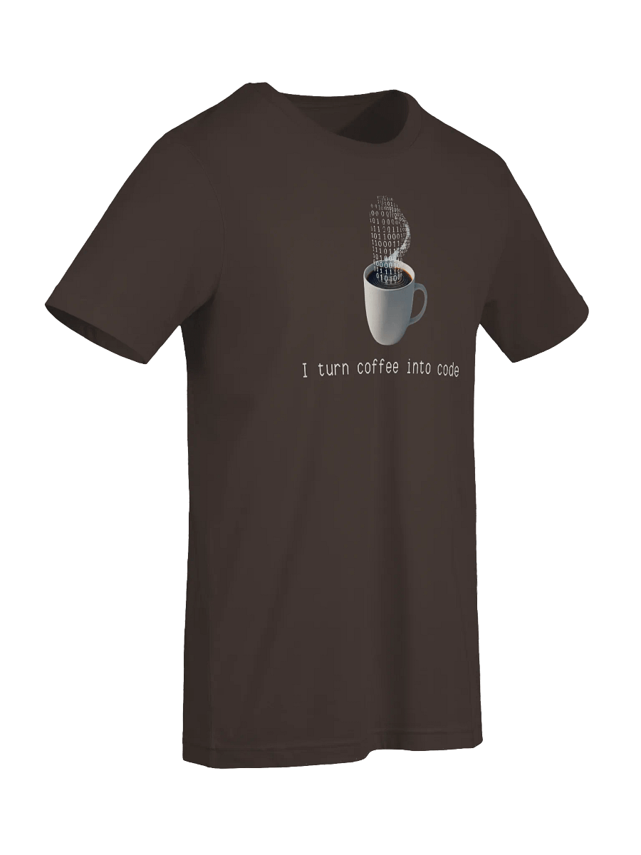 "I turn coffee into Code" T-Shirt product image (75)