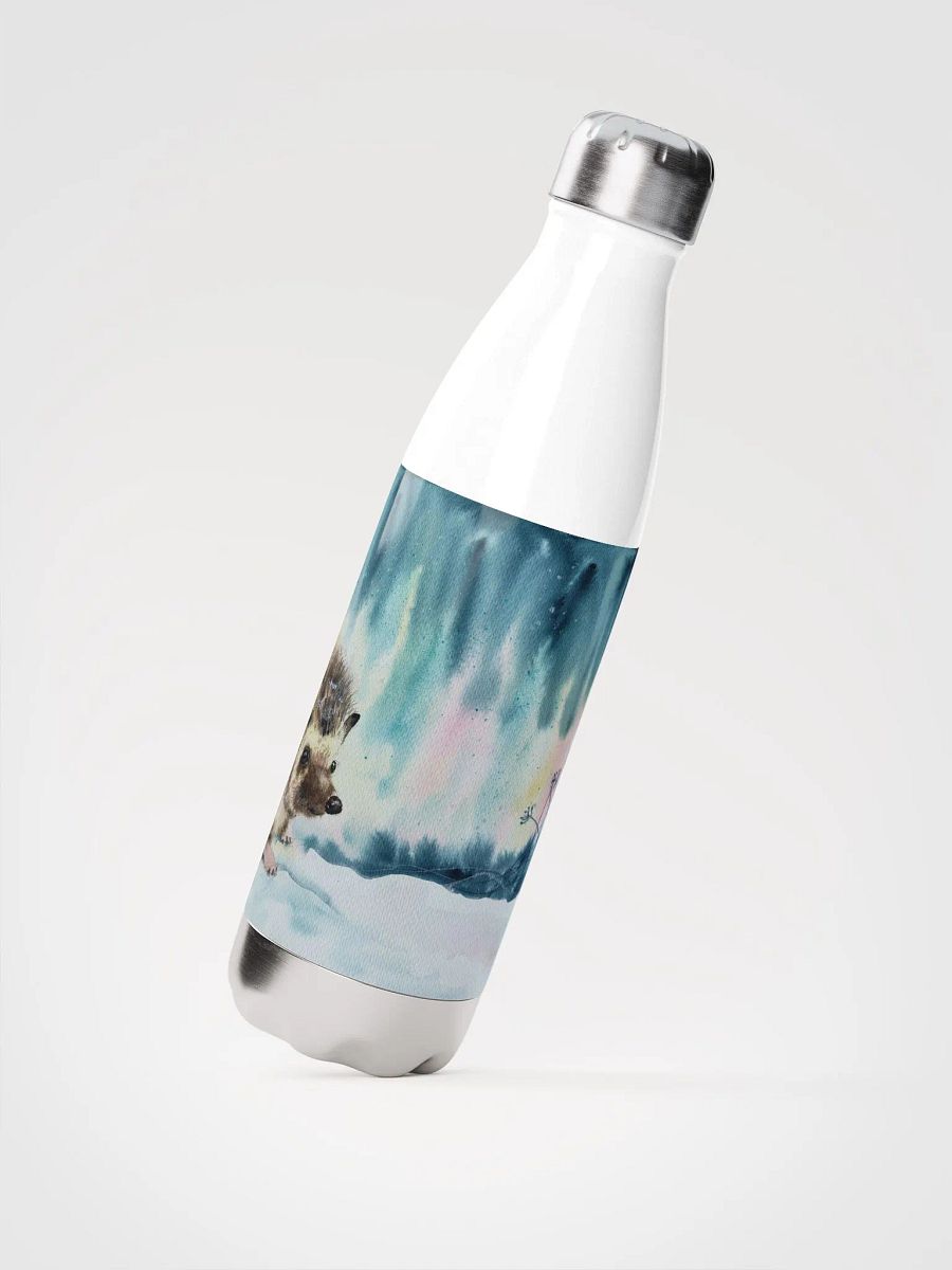 Winter Hedgehog Stainless Steel Water Bottle product image (2)