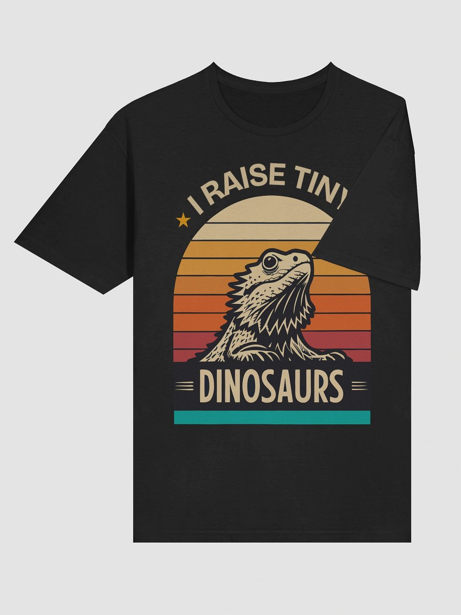 Funny Bearded Dragon Tee – “I Raise Tiny Dinosaurs” Retro Sunset Shirt for Reptile Lovers product image (88)