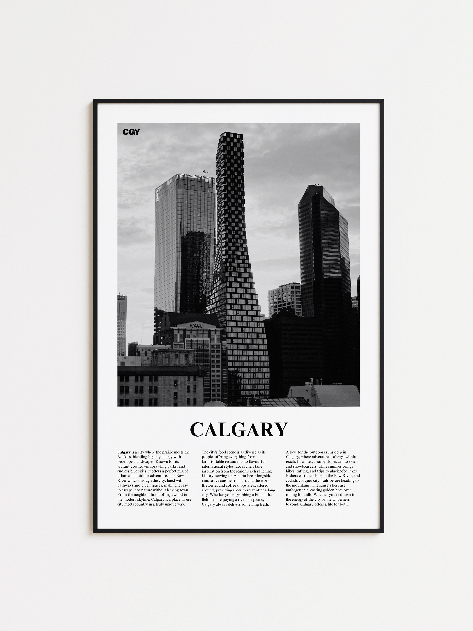 Calgary 01 Newspaper Poster | Framed product image (1)