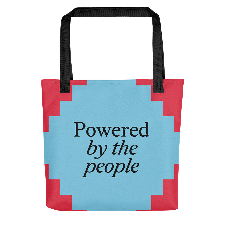Powered by the People Tote (Red/Blue) Image 2