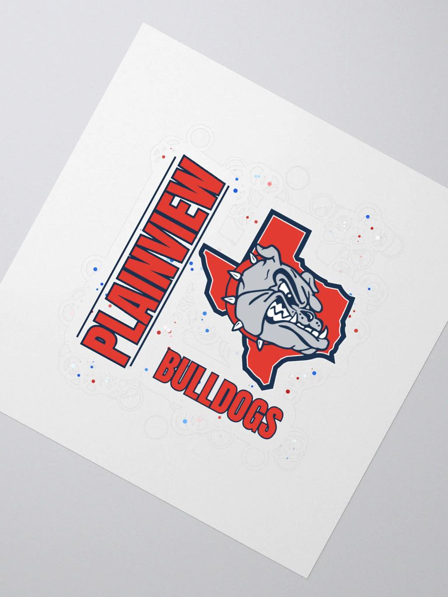 Plainview Bulldog Splatter Kiss Cut Stickers product image (2)