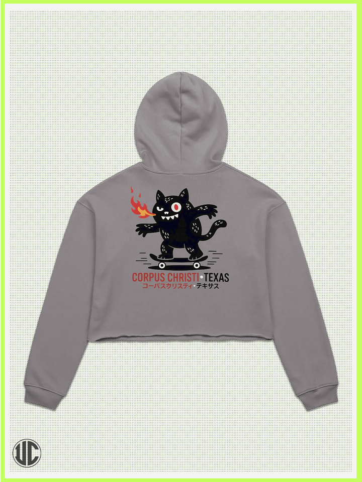 UnkoCon – Corpus Christi TX Skater Crop Hoodie product image (2)