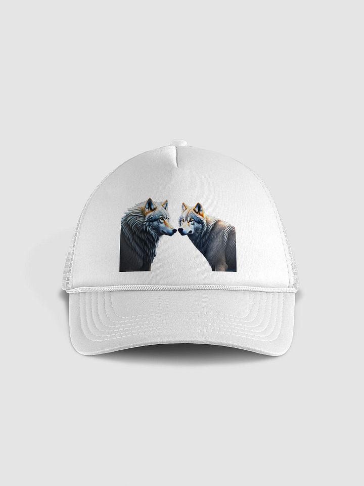 Strength & Balance: Wolf & Bear Trucker Hat for Unity & Resilience product image (33)