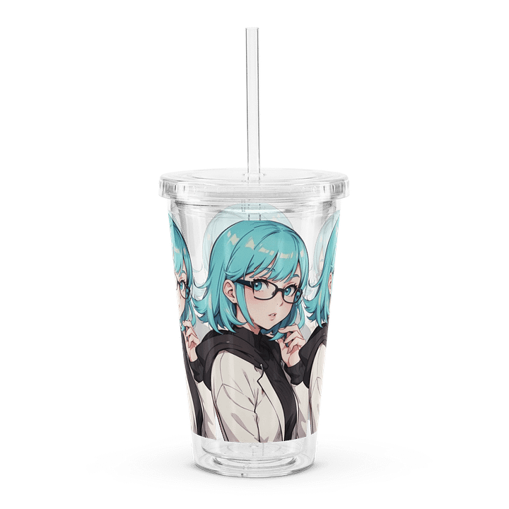 (Aqua WAIFU) K Clear Plastic Tumbler product image (2)