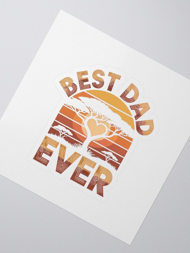 Best Dad Ever Father Grandpa African Papa Father's Day Sticker product image (2)