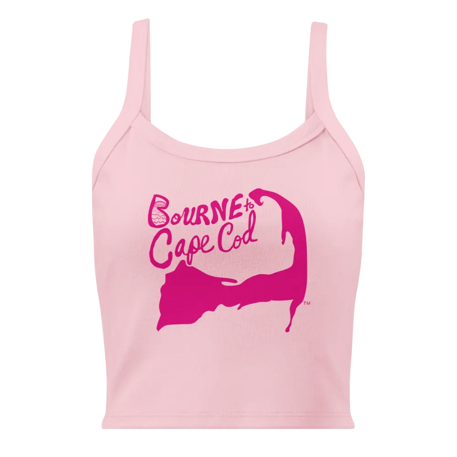 BOURNE to Cape Cod™ | Women’s Micro-Rib Tank | Coastal Cool with a Flattering Fit | Vibrant Pink Logo product image (17)