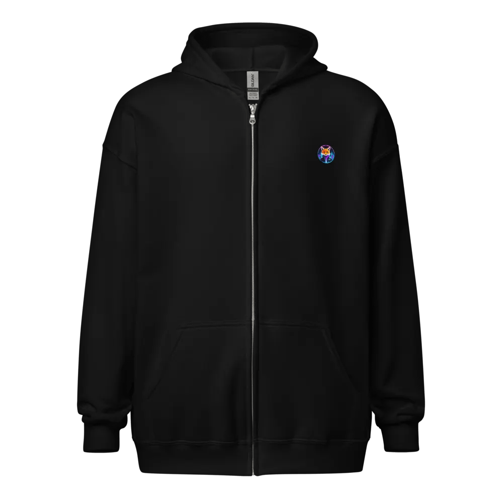 Neon CyberFox Zip Hoodie product image (2)