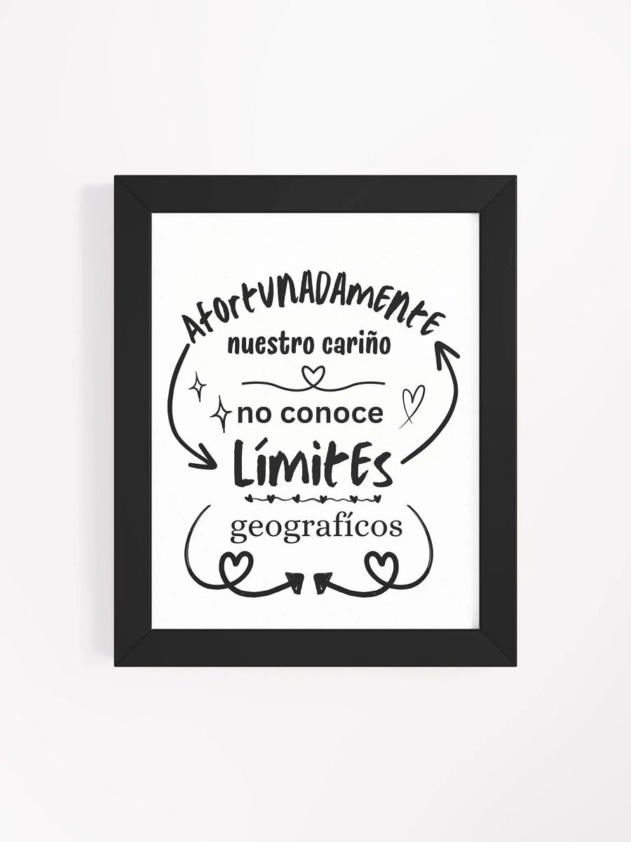 Amor y Cariño Sin Límites póster enmarcado product image (21)