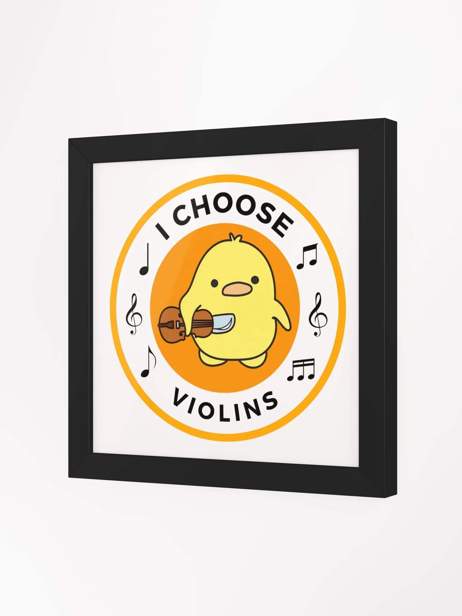 I choose violins Framed High-Quality Matte Poster product image (2)