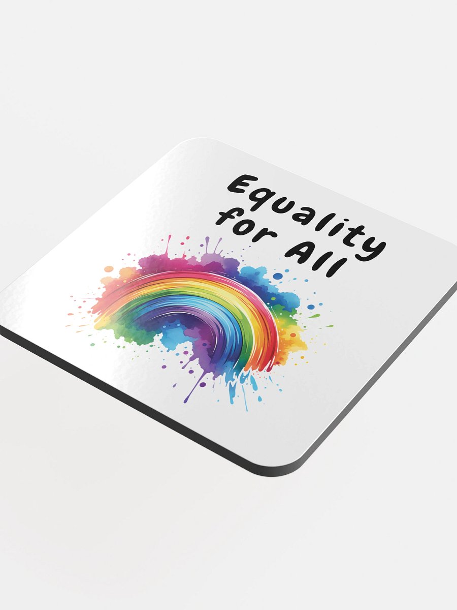 Equality For All Inclusive glass cork coasters product image (4)