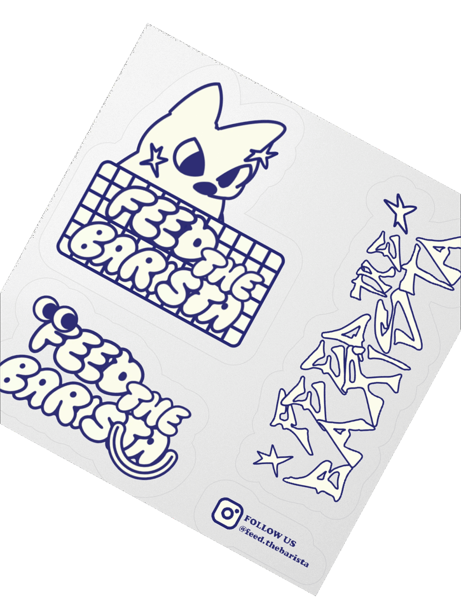 Feed the Barista sticker sheet 1 product image (3)
