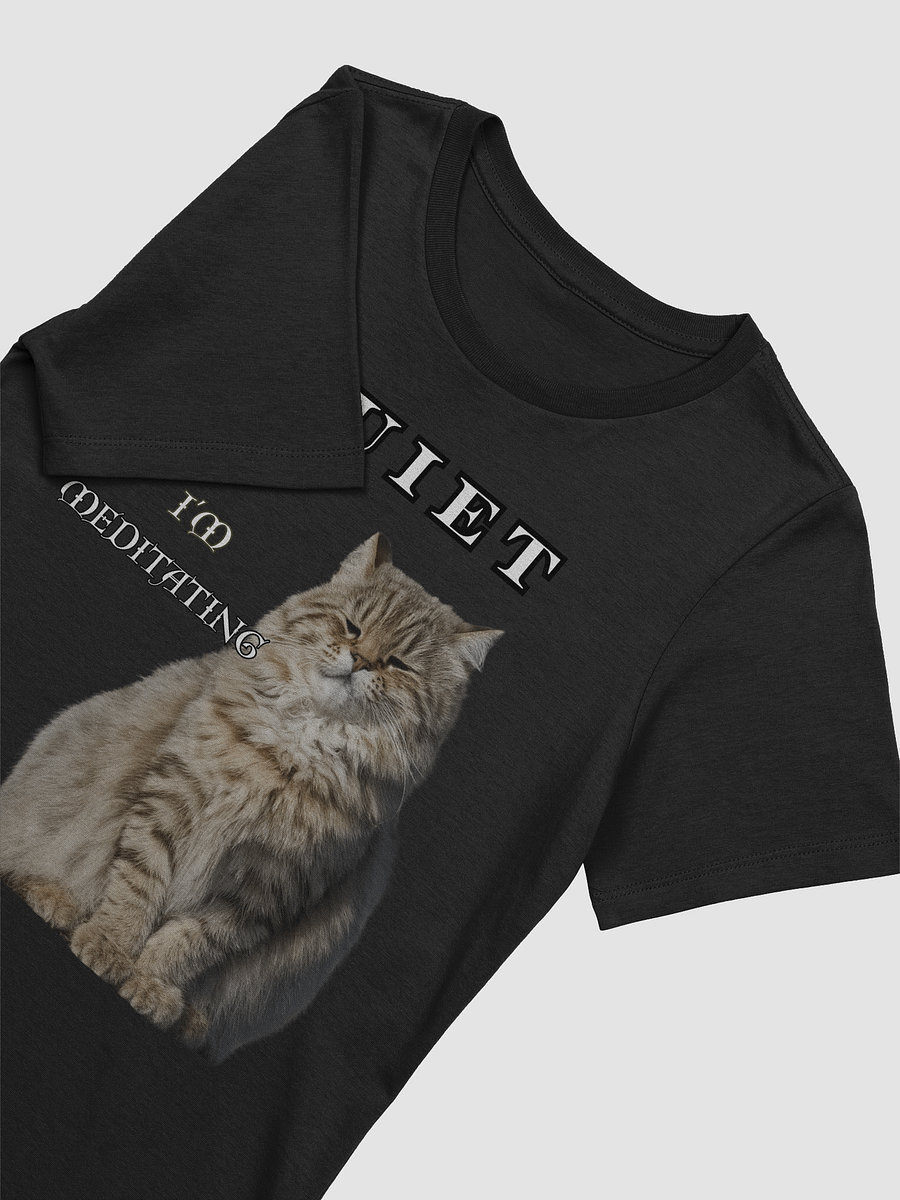 QUIET I'M MEDITATING SAYS THE PALLA'S CAT T-SHIRT product image (3)