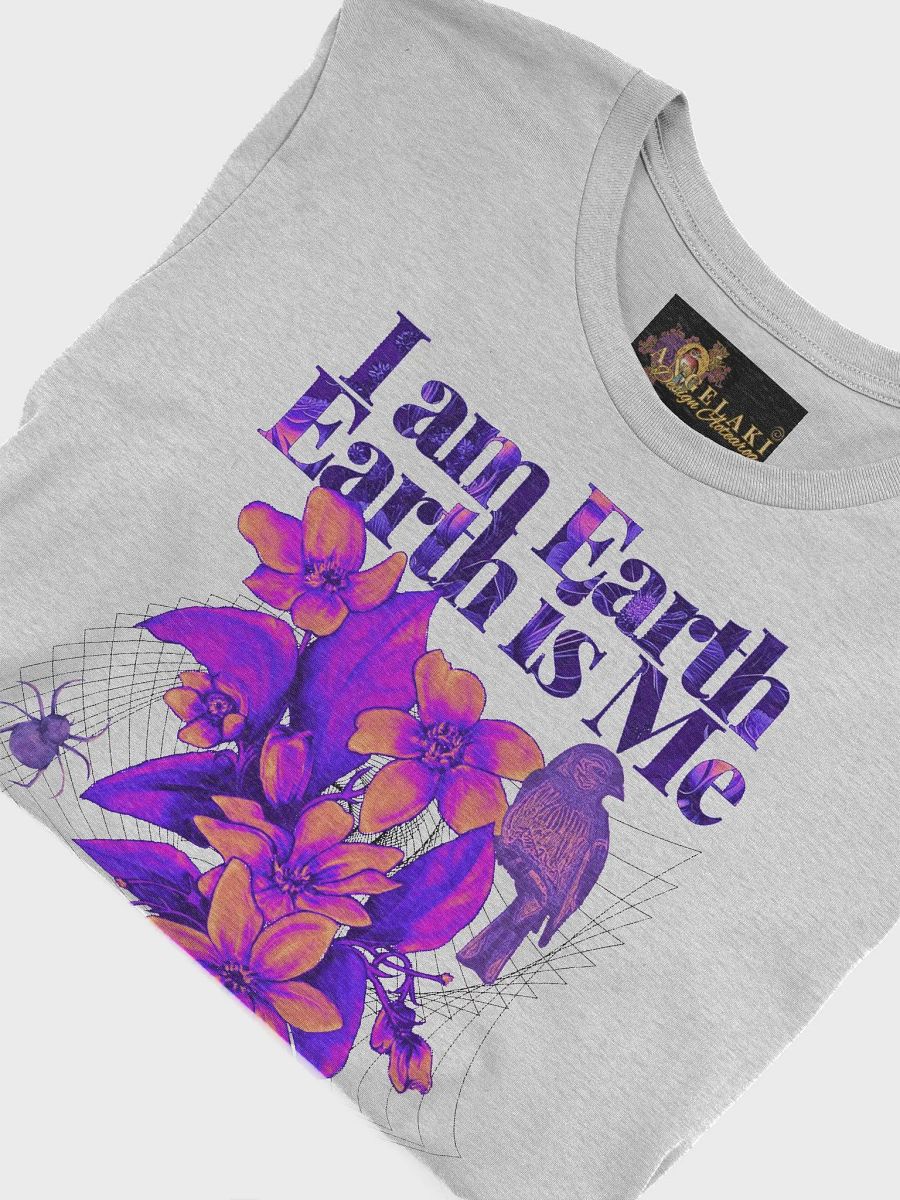 Unisex I am Earth, Earth is Me - Everything is Connected Decolonisation Tee - Neon Brights Puawananga Bird and Kauri Snail remix product image (71)