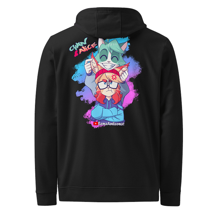 Cyan Teasing Alice's Adidas Fleece Hoodie product image (1)