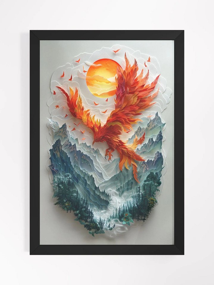Phoenix's Dance - Exclusive Framed Posters for a Chic and Sophisticated Home product image (1)