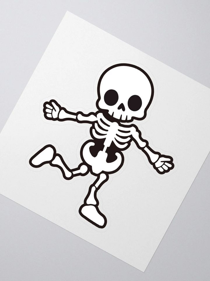Dancing Skeleton Kiss Cut Stickers product image (2)