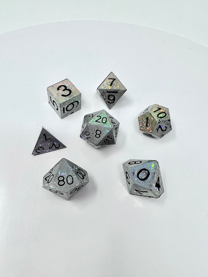 Holo Concrete Dice Set (Resin) product image (1)