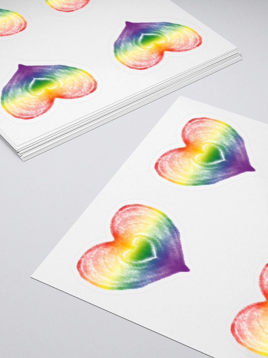 Rainbow Heart Stickers product image (10)