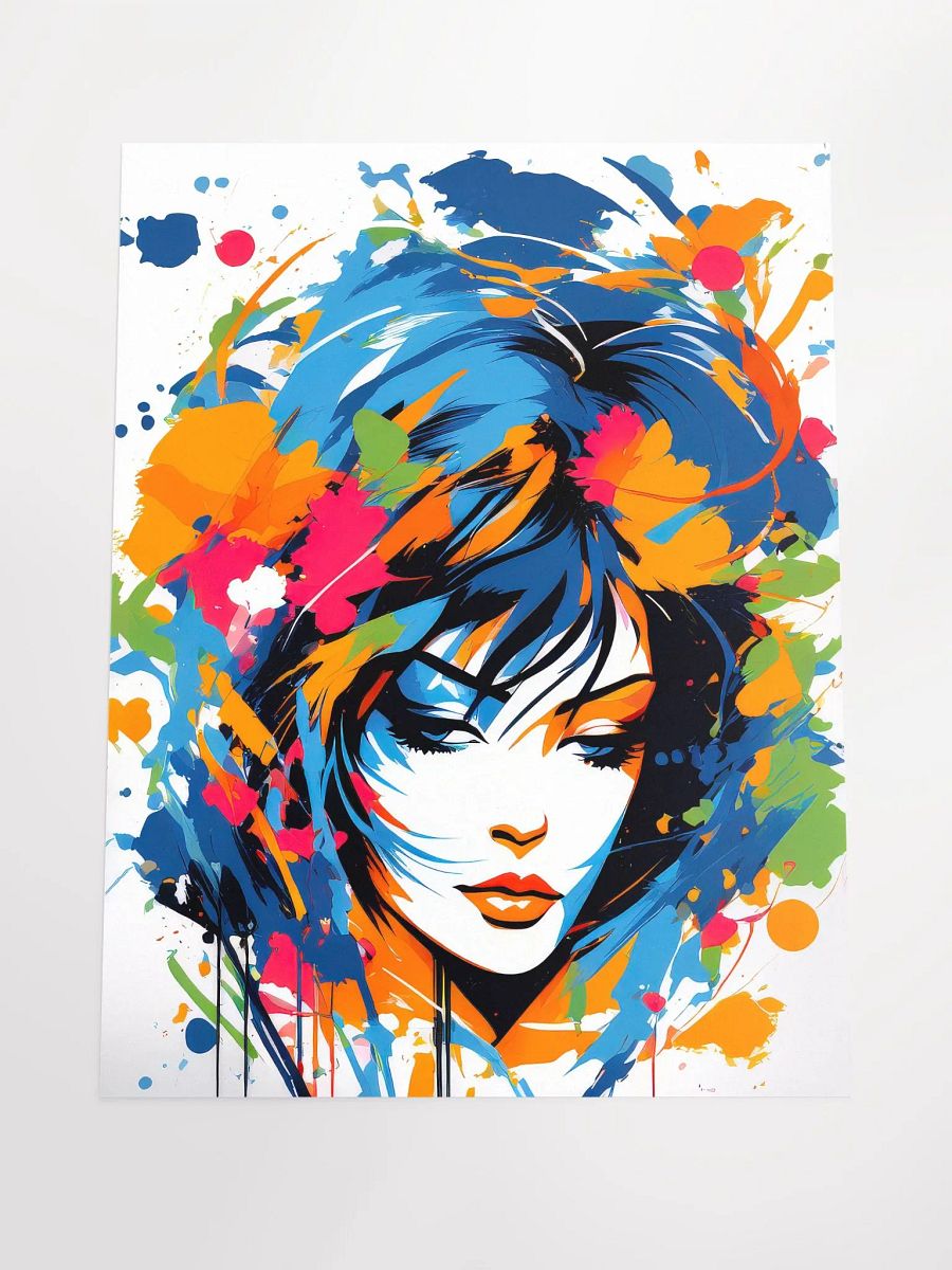 Abstract Woman v12 - Vintage Style Poster - Girly - Medium Size 18x24 Inches product image (4)