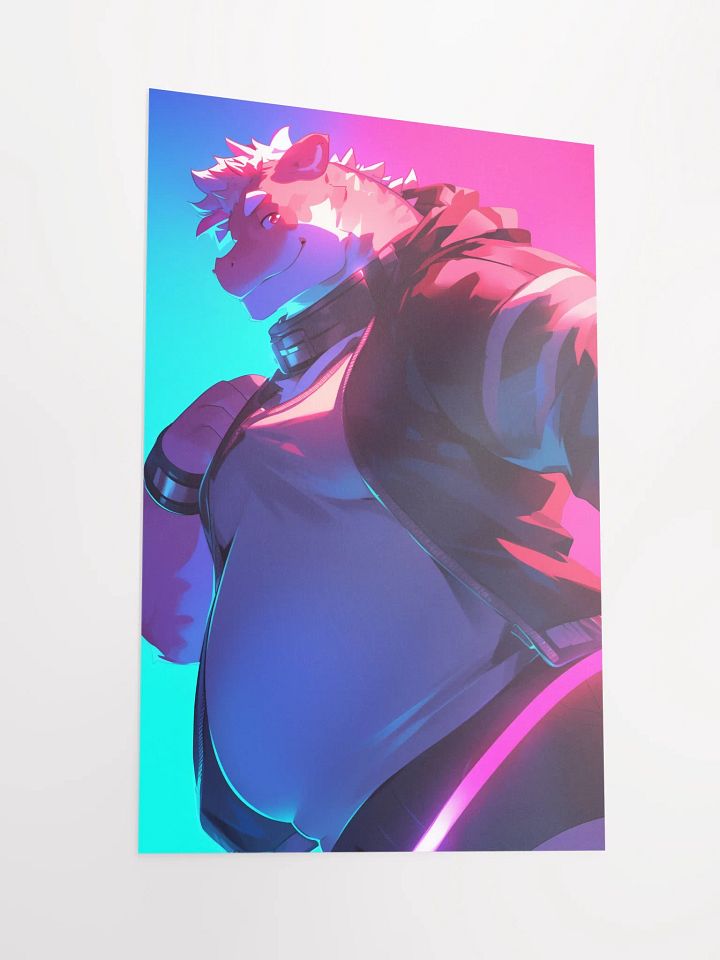 Futuristic Anthro Dragon Poster product image (3)