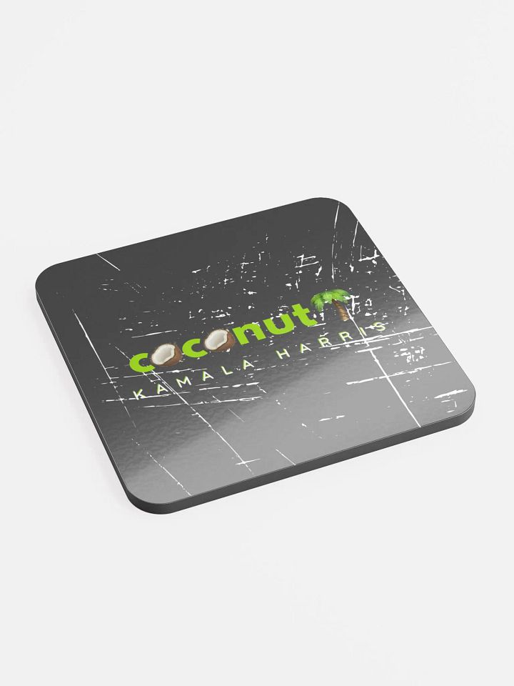 Coconut Tree x Kamala Harris Glossed Cork Coaster product image (2)