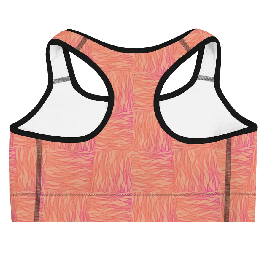 Peach All-Over Print Sports Bra product image (4)