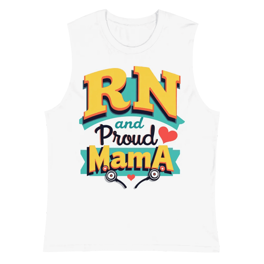 RN and Proud Mama Muscle Tank product image (2)