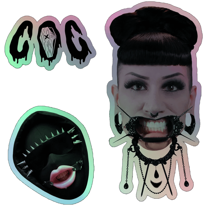 Character Theme Holographic Stickers product image (1)