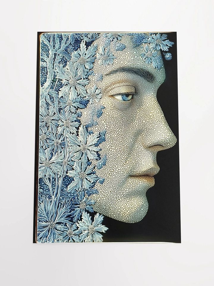 Winter's Whisper: Fantasy Poster of an Enigmatic Forest Spirit product image (1)
