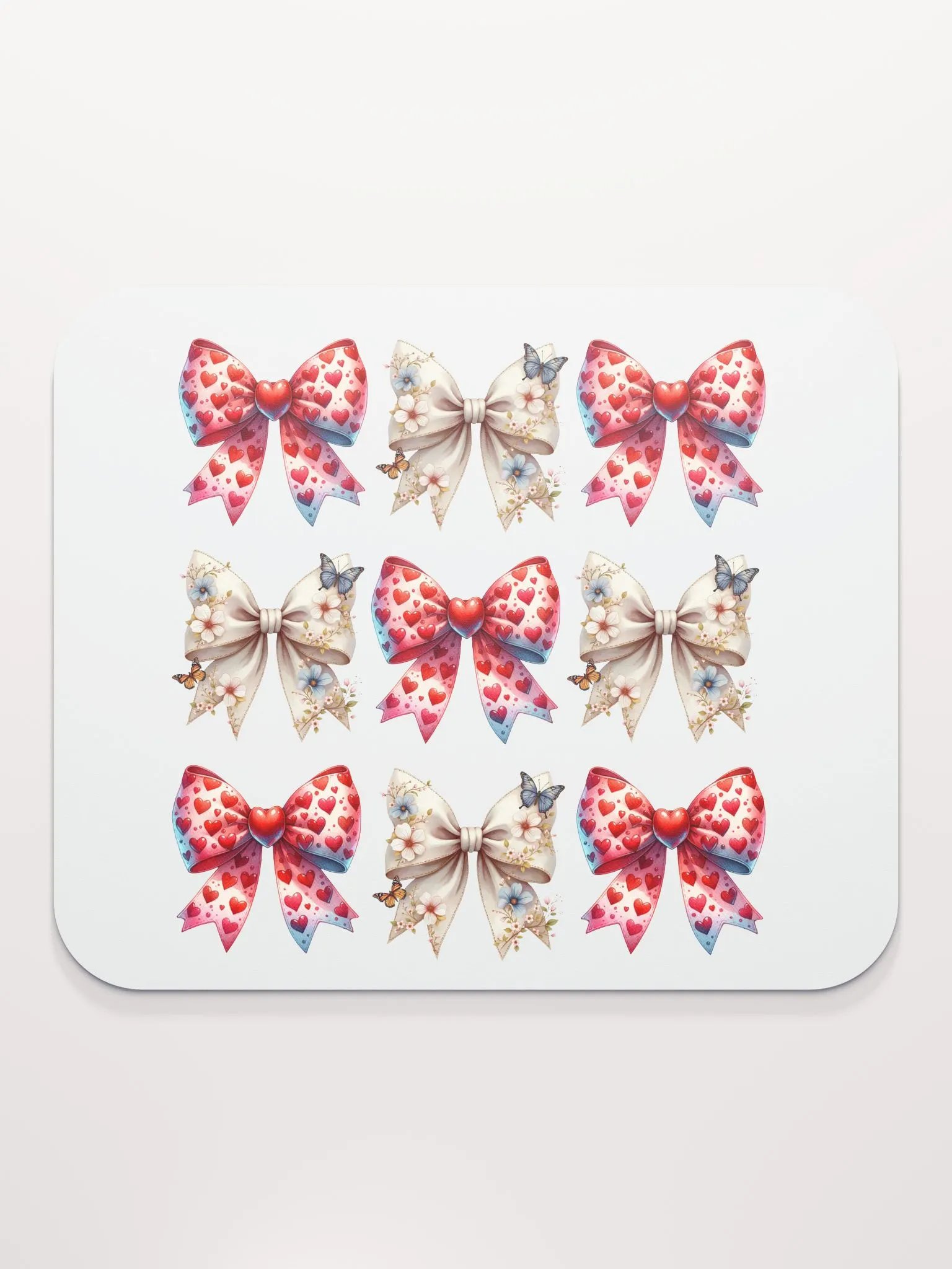 Spring Bows Heart Harmony Mouse Pad product image (1)