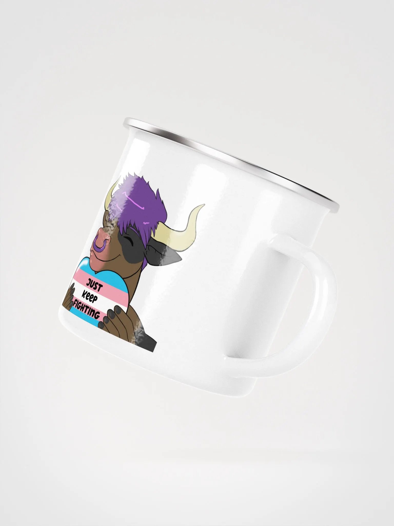 "Cup of Love" Enamel Mug product image (3)