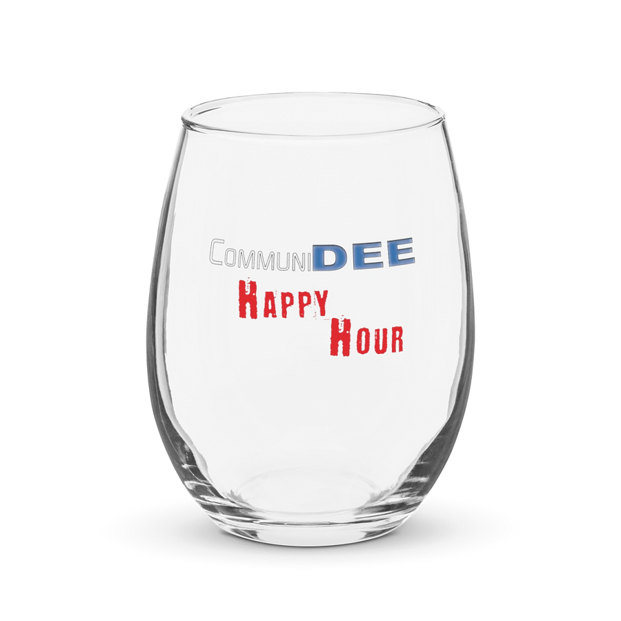 CommuniDEE Happy Hour Wine Glass product image (1)