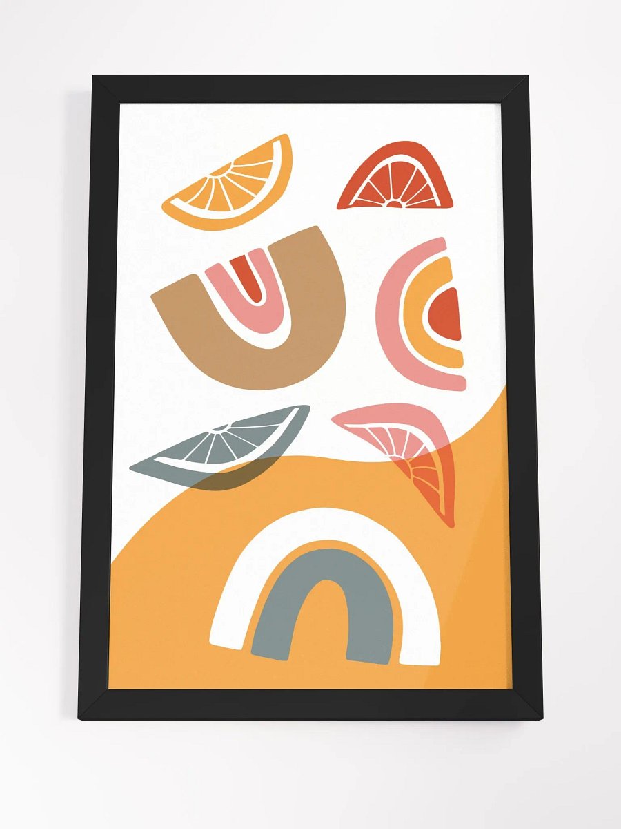 Citrus Slice Fusion Framed Poster product image (22)