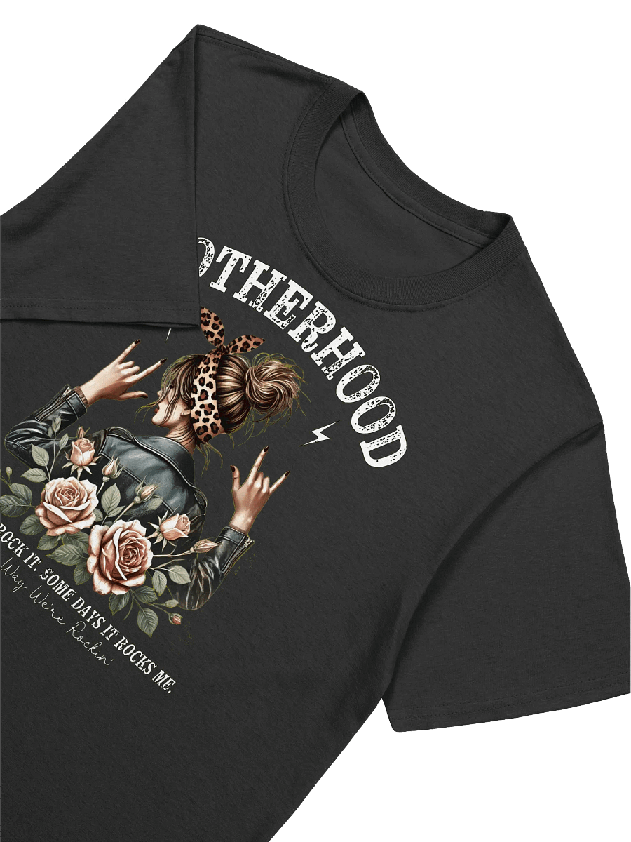 Rockin' Motherhood - Edgy Mom Empowerment Graphic T-Shirt product image (15)