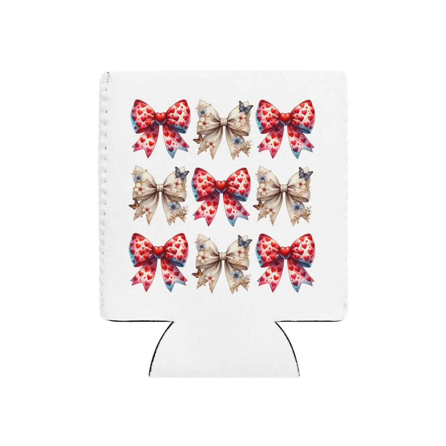 Spring Bows Heart Can Cooler product image (1)