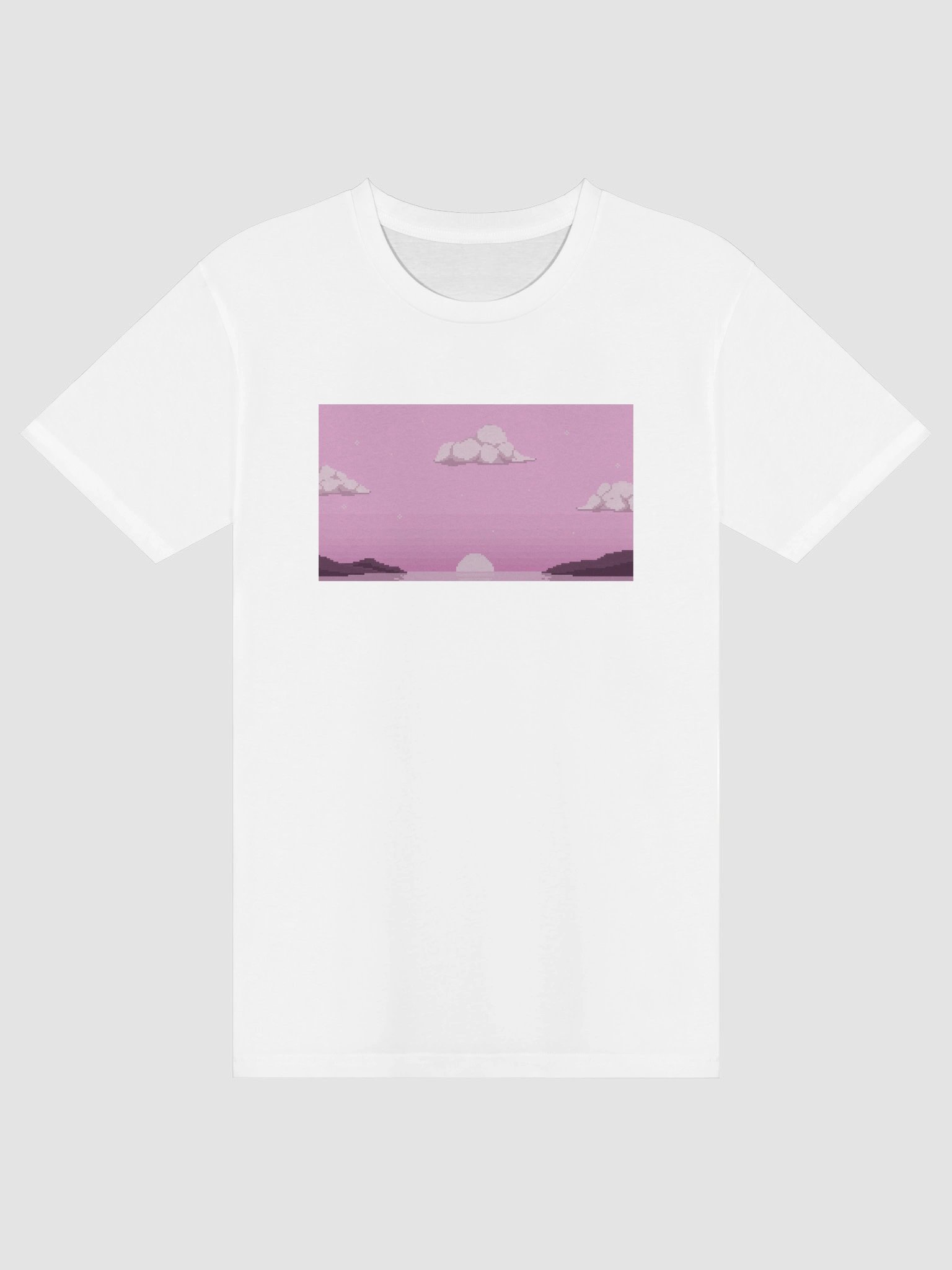 Pixel Art "Pink Sky" Graphic Tee product image (3)