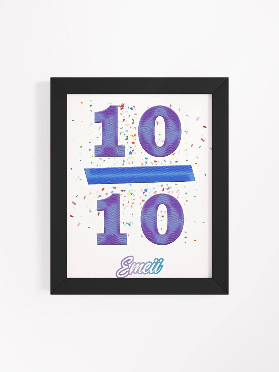 ''10/10'' Affiche mate encadrée de haute qualité product image (4)