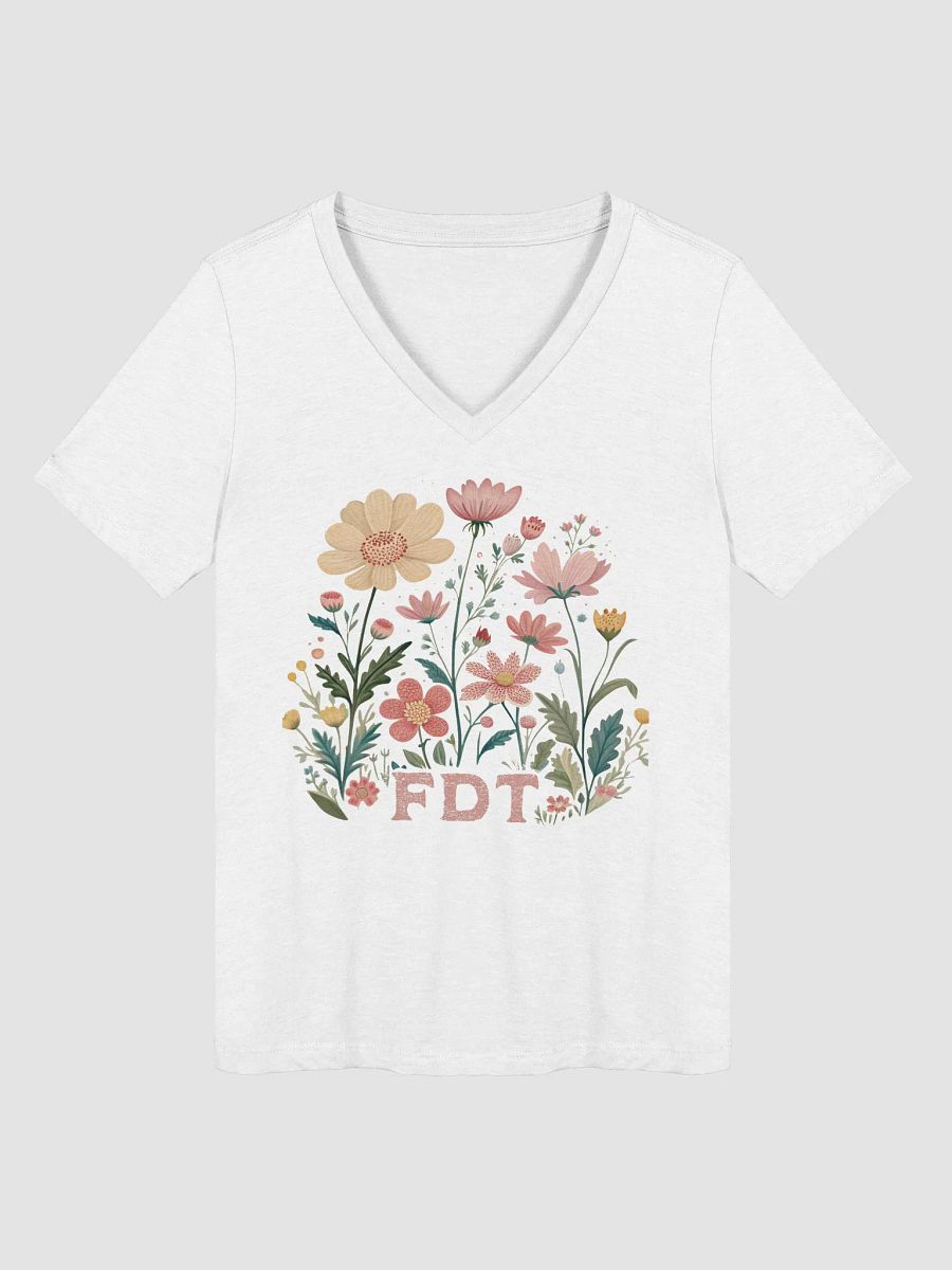 Floral FDT V-Neck Tee product image (22)