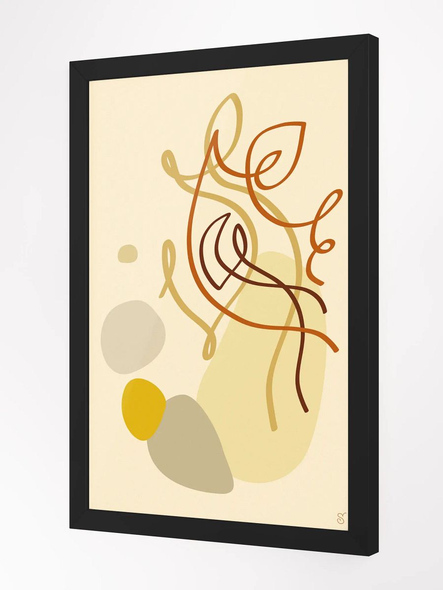 Vibrant Ayous Wood Framed Poster - Abstract Image No. 4 product image (2)