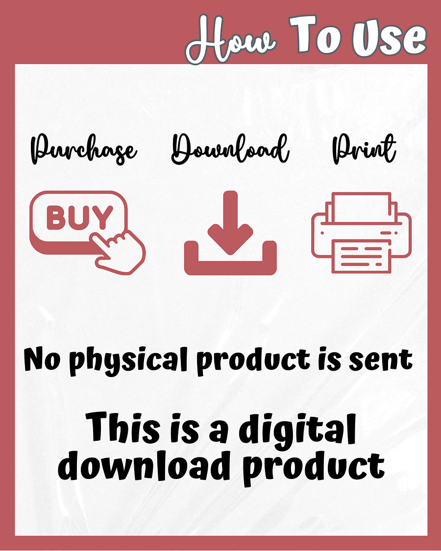 Monster Hunter Cosplay Planner – Red Edition | 54-Page Printable PDF product image (7)