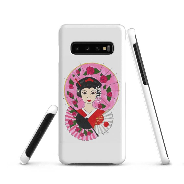 Japanese Geisha (art by Dina R.) acrylic painting picture - Snap Case for Samsung Galaxy S Models product image (1)