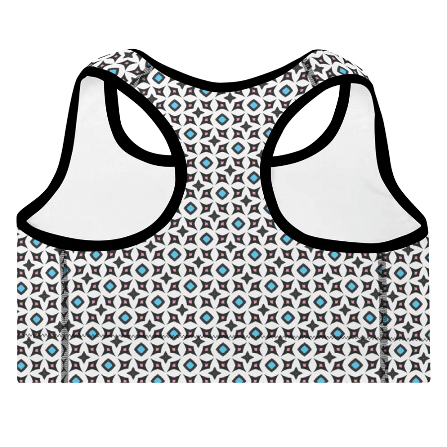Trans Abstract (3) - Padded Sports Bra product image (4)