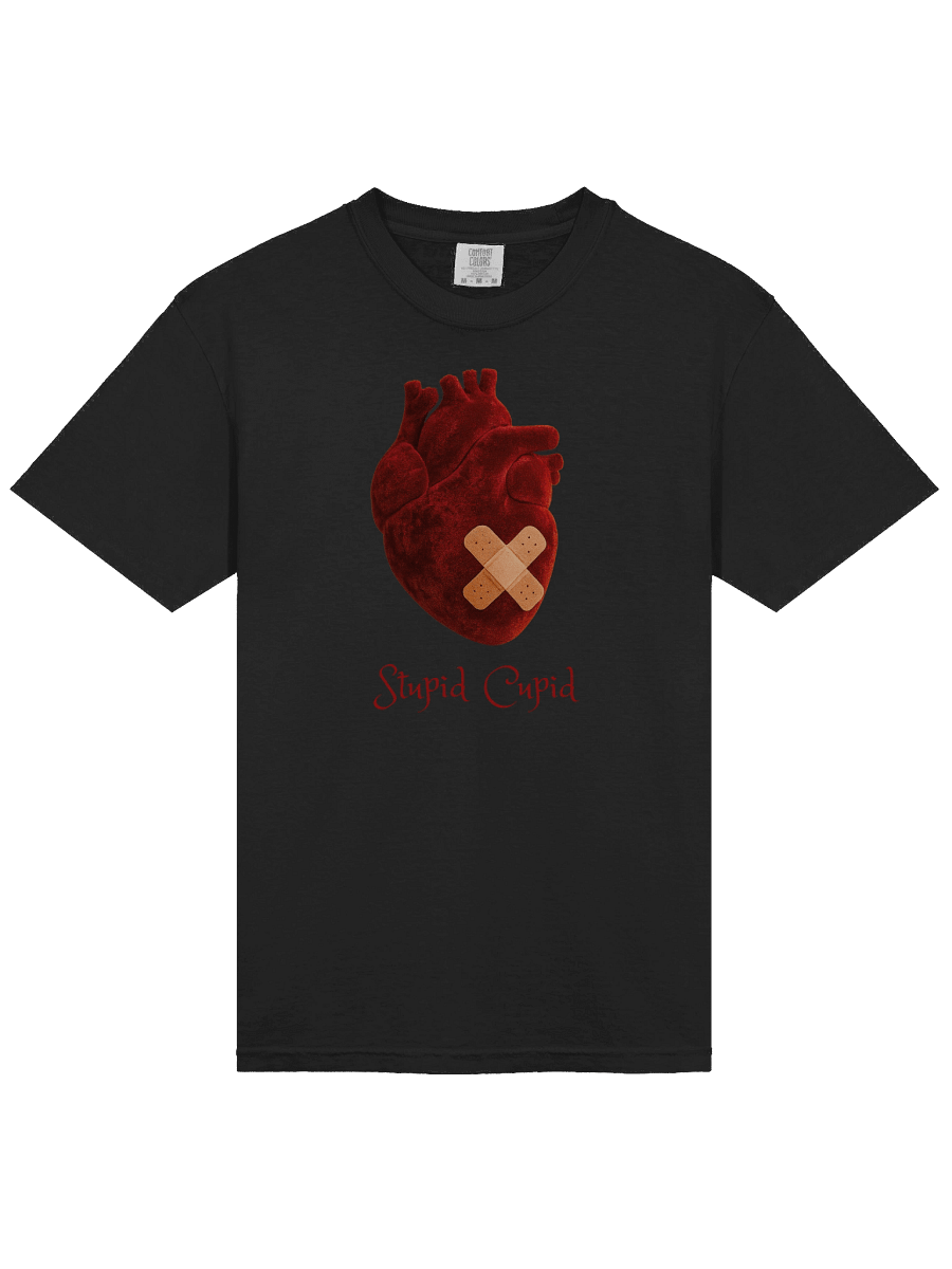 Stupid Cupid Velvet Heart T-Shirt product image (4)