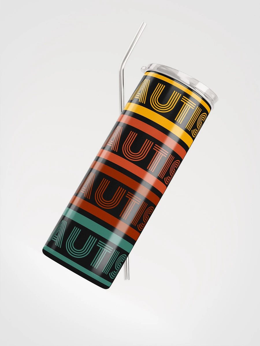 Autistic Retro Wrapped Stainless Steel Tumbler product image (8)